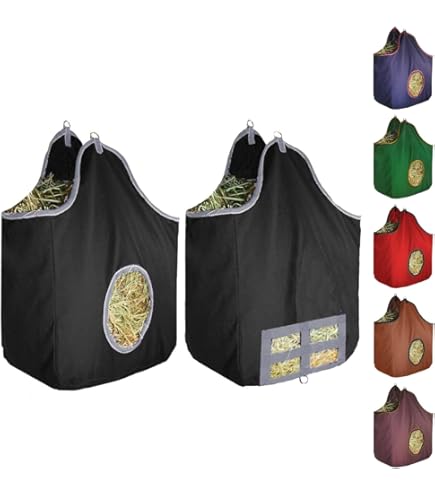 Hay Bags Ribbonlic Pcs For Horses Goats Slow Feed 1680D Tail