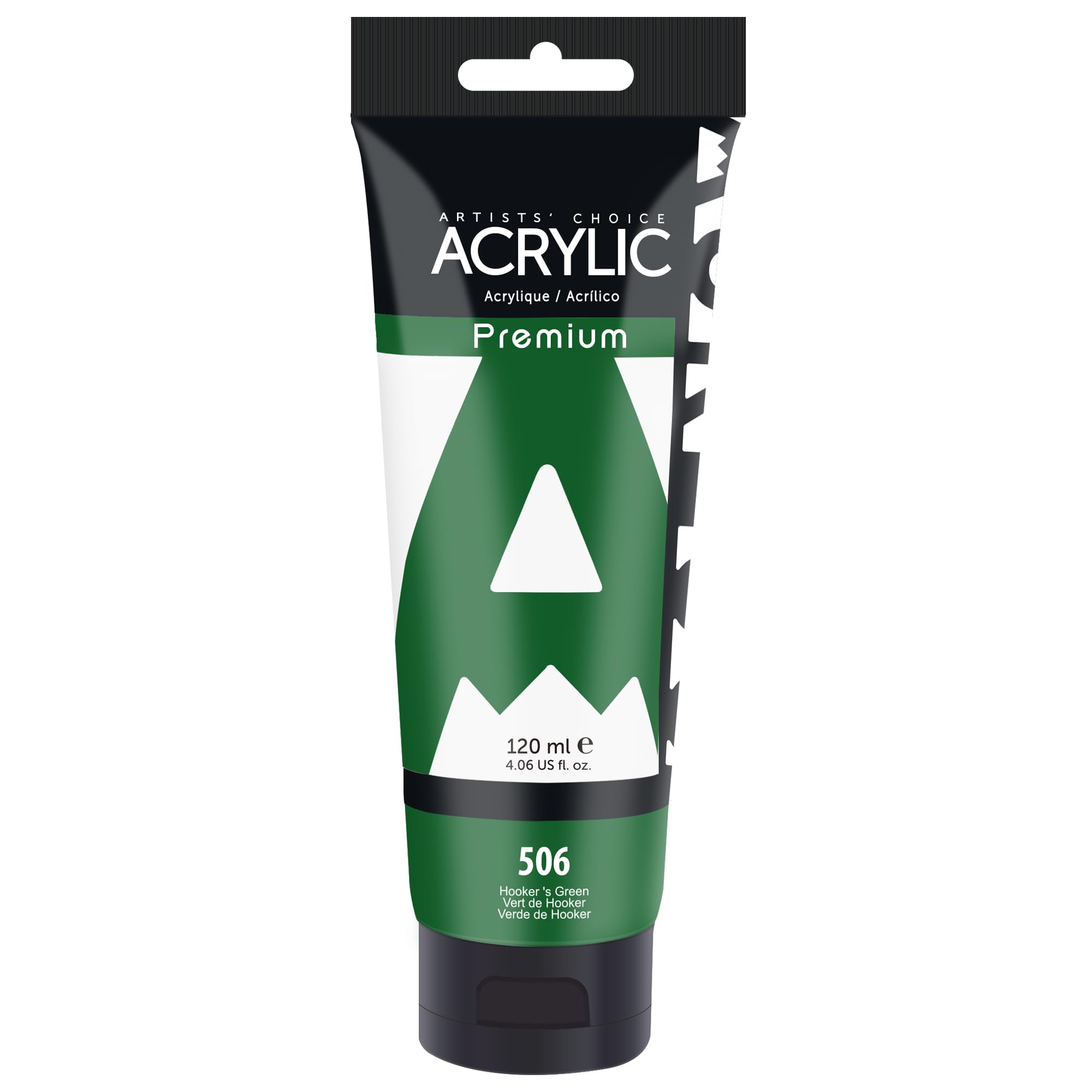 AUREUO Hooker's Green Acrylic Paint, 4 Fl Oz