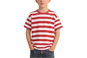 Zzalalana Toddler Boys Striped Short Sleeve T-Shirt Kids Tops Cotton Tee Shirts Summer Casual Crewneck Tshirts 1-14 Years