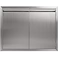 JIE JIN BBQ Access Door 26" W X 24" H 304 Stainless Steel Outdoor Kitchen Accessories Door for Indoor/Outdoor Kitchen Outdoor Cabinet BBQ Island