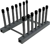 Pmsanzay Vinyl Record Display Stand 6-Album Holder 12"/7" LP Gray view 2