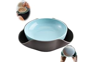 Generic Minimalist Divided Snack Bowl with Shell Storage, Polypropylene (PP), Two-piece Construction with Removable Bottom, 2