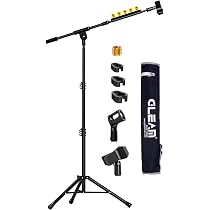 Support Anti-Choc + Filtre Anti-Pop Pour Micro AT2020 - Suspension Anti-Vibration Borenbuir Avec Mousse
