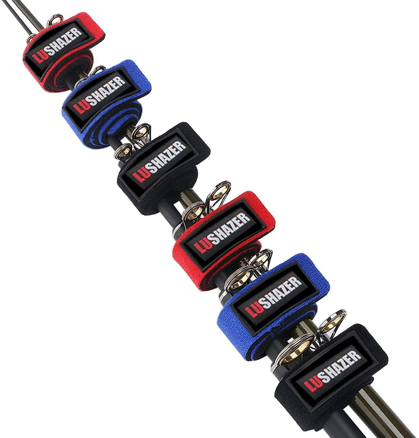 CYSKY Fishing Rods Belt Stretchy Rod Straps Fishing Tackle Ties Cable Fishing Rod Holders Fit for Casting Rods, Spinning Rods and Fly Rods 10 pieces（5 Color