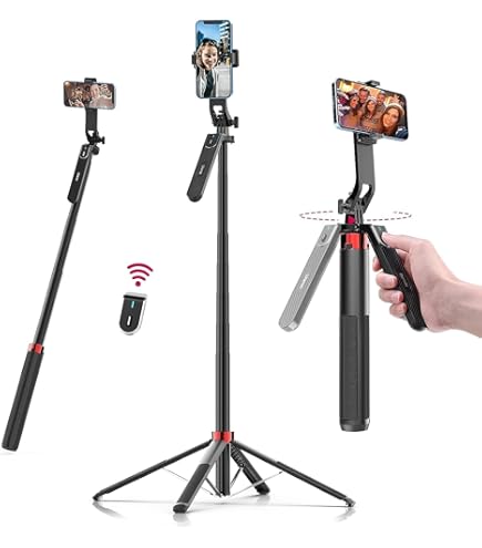 ULANZI AT-01 Tripé de suporte de luz extensível, suporte de tripé