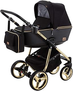 BeBe-Mobile Kinderwagen Kombikinderwagen 2in1 Kinderwagenset Babywanne Buggy Gusto Special GS85 Gold