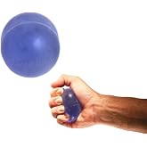 THERABAND Hand Exerciser Ball, X-Large Blue, Firm Resistance for Grip Strengthening, Finger &amp; Hand Therapy, Squeeze Ball for Rehab, Wrist &amp; Forearm Exercise, Latex-Free, Textured Surface
