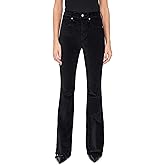 Beverly Velvet Skinny-Flare Pant in Black