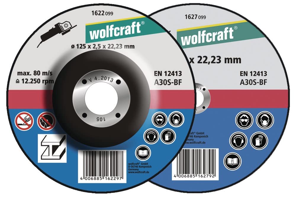 wolfcraft Cutting Disc for Metal, depressed centre I 1620300