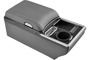 Coverado Universal Car Center Console Cup Holder & Back Seat Organizers, Rear Bench Seat Central Armrest Box with Storage, fo