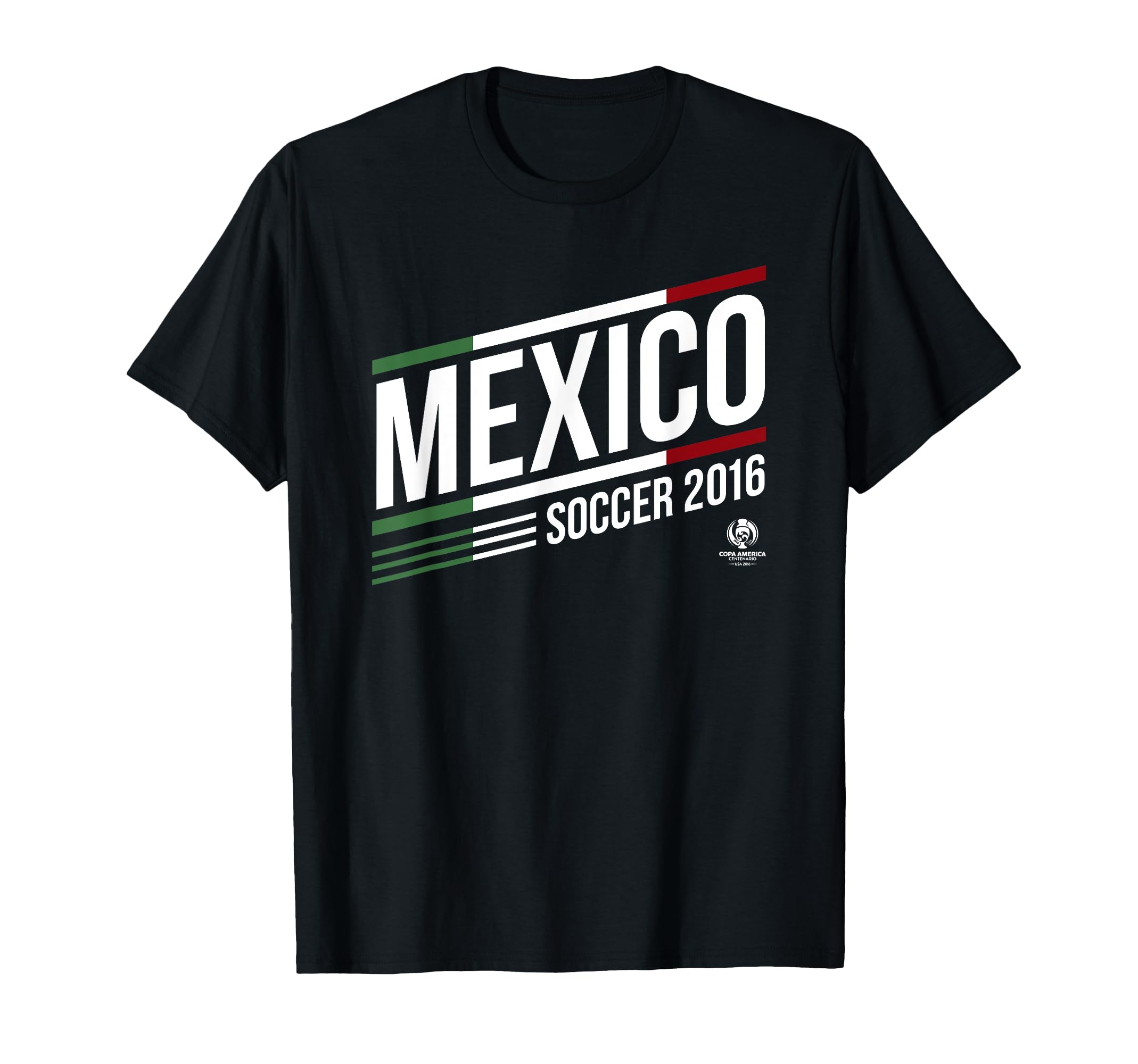 Mexico Soccer 2016 White Text T-Shirt