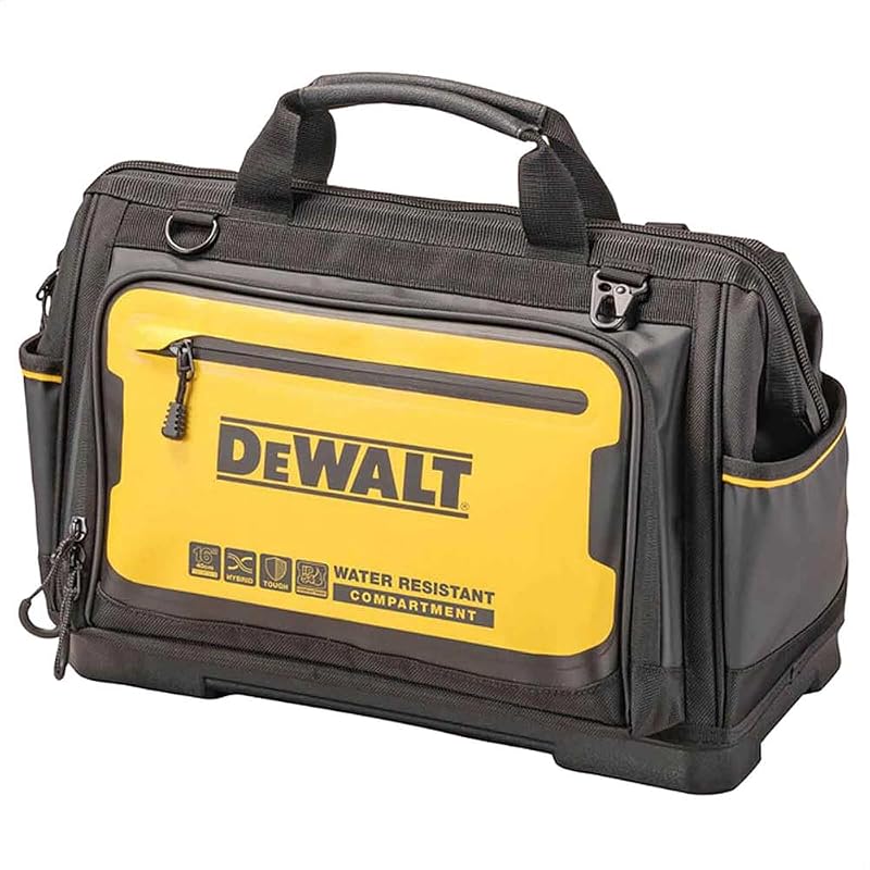 DEWALT DWST60103 Pro 16" Open Mouth Tool Bag 19 Pockets 25kg Water Resistant