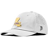 Branded Bills Officially Licensed x LSU Tigers Performance Dad Hat Collection Gold State PVC