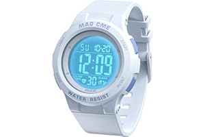 VIVIKEN Kids Watches Digital Sport Watches for Girls Boys Outdoor Waterproof Watches with Alarm Stopwatch Child Wrist Watch Ages 7-15-Black Purple