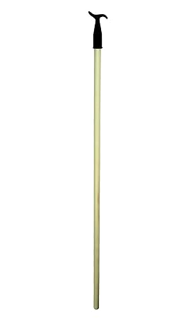 SN-TEC Bedienstab/Ziehstab / Ziehhaken für Bodentreppen und Oberlichter, Stab 100cm aus Holz und Kopf aus Gusseisen