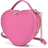 lola mae Heart Shape Crossbody Purse for Women – Cute Valentine’s Gift Handbag, Zip-Around Shoulder Bag for Teens