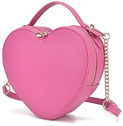 lola mae Heart Shape Satchel Crossbody Purse for