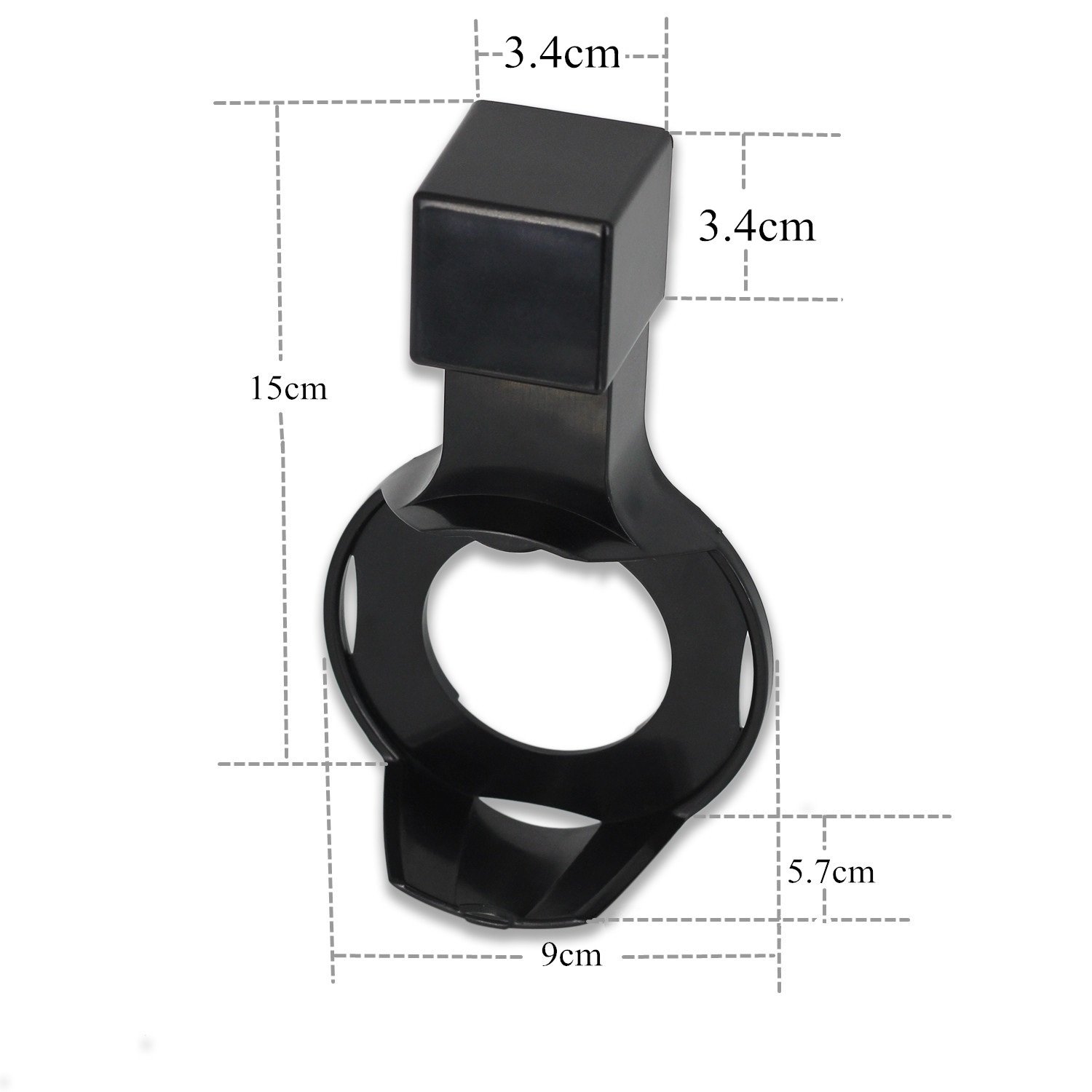 AOTINA Echo Dot 2 Wall Mount Outlet Wall Mount Hanger Holder Stand Plug in mount for Amazon Echo Dot 2nd Generation without Mess Wires Or Screws, Plug in Kitchens Bathroom Bedroom (Black)