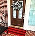 YHOUSE Buffalo Plaid Rug Cotton Front Door Mat Outdoor Doormat Washable Checkered Rugs Indoor/Outdoor Welcome Mat for Layered Mat Porch/Kitchen/Farmhouse/Entry(23.6“X35.4“, Red and Black Plaid)