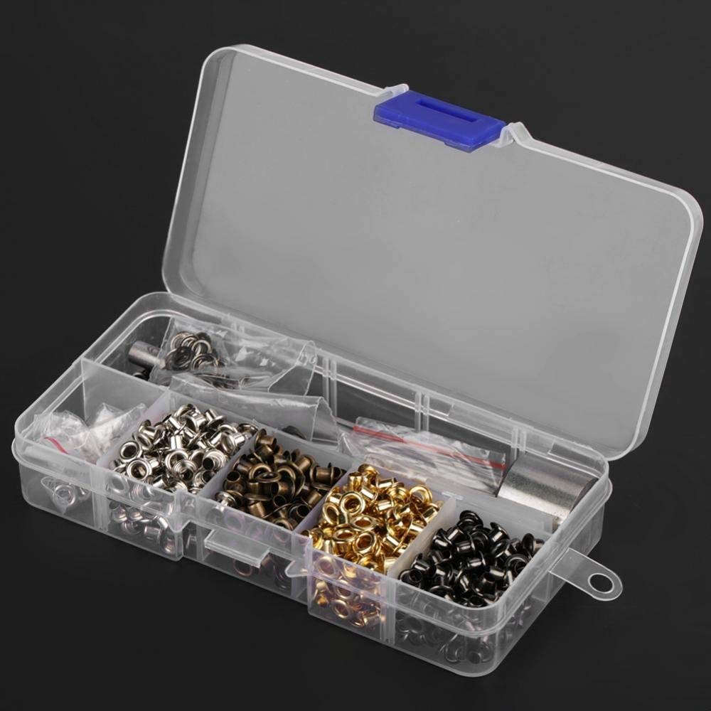 Eyelet Grommet Washer Kit, 420 Pieces 3mm, with 3 Installation Tools