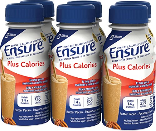 Ensure Plus Calories Butter Pecan, 235mL Bottle, 6-Pack