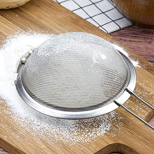 Lawei 5er Pack Küchensieb Mehlsieb Feinmaschig Edelstahl Haushaltssieb mit Griff, 5 Größen Durchmesser 8/11,5/16/ 20/23… – Bild 6
