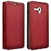 SPYCASE Comptiable for Jitterbug Smart Case, SPYCASE Luxury PU Leather Wallet Flip Protective Case Cover with Card Slots and Stand for Jitterbug Smart 5.5 (Burgundy)