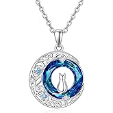 Palpitate Crystal Pendant Necklace 925 Sterling Silver Crystal Jewelry Christmas Gifts for Women