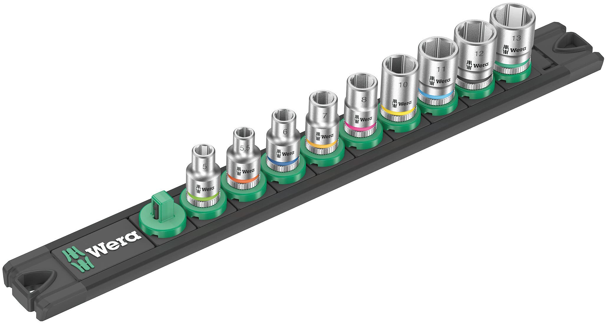 Magnetic Socket Rail A 4 Zyklop Socket Set, 1/4" Drive, 9pc - 05005400001 — image 1