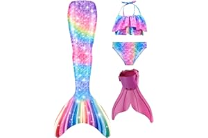DNFUN Girl Swimsuit for Swimming,Summer Beach Bathing Suit for Kids