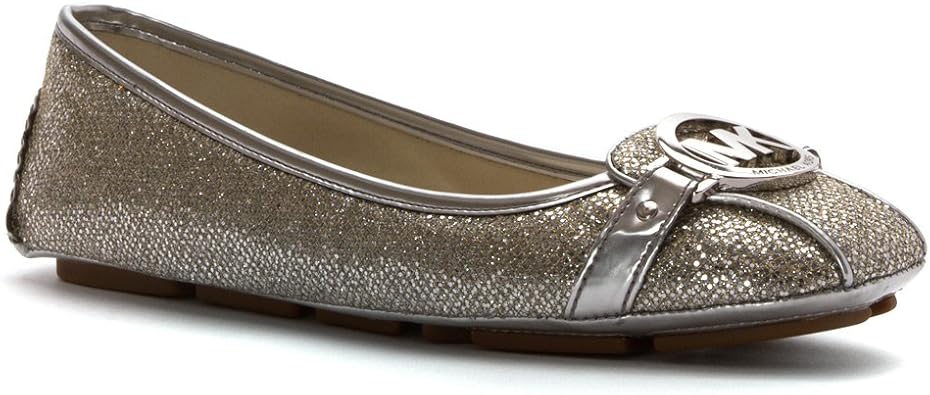 michael kors fulton moc silver glitter