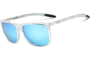 ZENOTTIC Square Polarized Sunglasses for Men Ultralight Carbon Fiber Sun Glasses Driving Fishing Golf Sports UV400 Protection