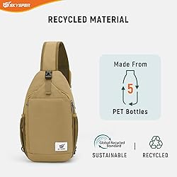 SKYSPER Sling Bag RFID Cross Body Bag Recycled