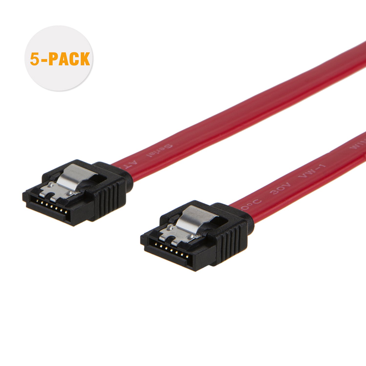 SATA III Cable, CableCreation [5Pack] 8inch SATA III 6.0
