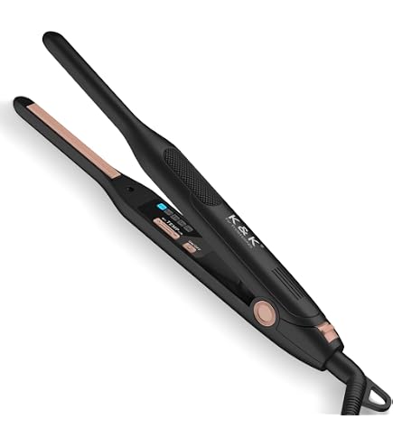 Amazon.com : K&K Small Curling Iron, 1/3 Pencil Flat Iron for