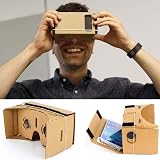 N-K VR Headset Cardboard 3D Glasses Resin Lenses Movie Video Game Black view 4