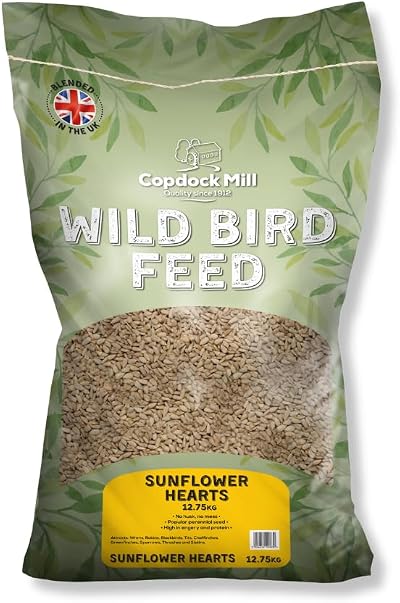 Copdock Mill Sunflower Hearts for Wild Birds 12.5kg No Mess Food