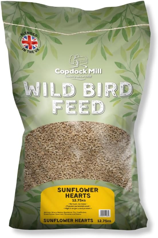 Copdock Mill Sunflower Hearts for Wild Birds 12.5kg No Mess Food