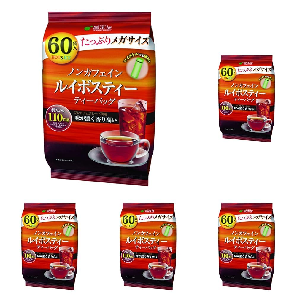 国太楼 メガサイズルイボスティー 60P (× 5)