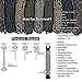 AOOTOOSPORT Survival Paracord Bracelets, 10 Pack Kit Outdoor Survival Bracelet Camping Fishing Hiking Gear with Compass, Fire Starter, Whistle and Emergency Knife