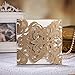 Joinwin Pack of 12 HOT Western-Style Champange Gold Laser-Cut Lace Flower Pattern Customizable Printable Wedding Invitations Cards,CW3109