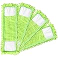 4Pcs Mop Head Replacement Cloth Soft Flat Mop Refill Pads Water Absorption Mop Pads Accessories for Home Floor Cleaning Multi