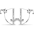 A-Premium Electric Power Window Regulator with Motor Compatible with Hummer H2 2003-2009 Rear Driver and Passenger 2-PC