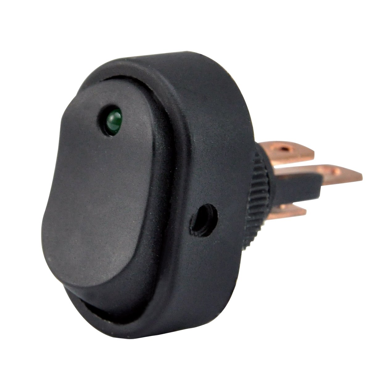 Amazon.com: AutoEC 30 Amp 12 Volt Green LED ON-OFF Rocker Switch Toggle  Triangle Plug Switch For Car Motorcycle Boat Marine 5-pack: Automotive