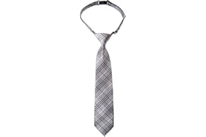 Retreez Tartan Plaid Styles Woven Microfiber Pre-tied Boy's Tie