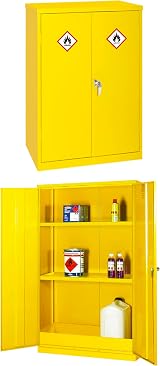 The Products Store COSHH Chemical Storage Cabinet - Flammable Metal Cupboard, 2 view 7