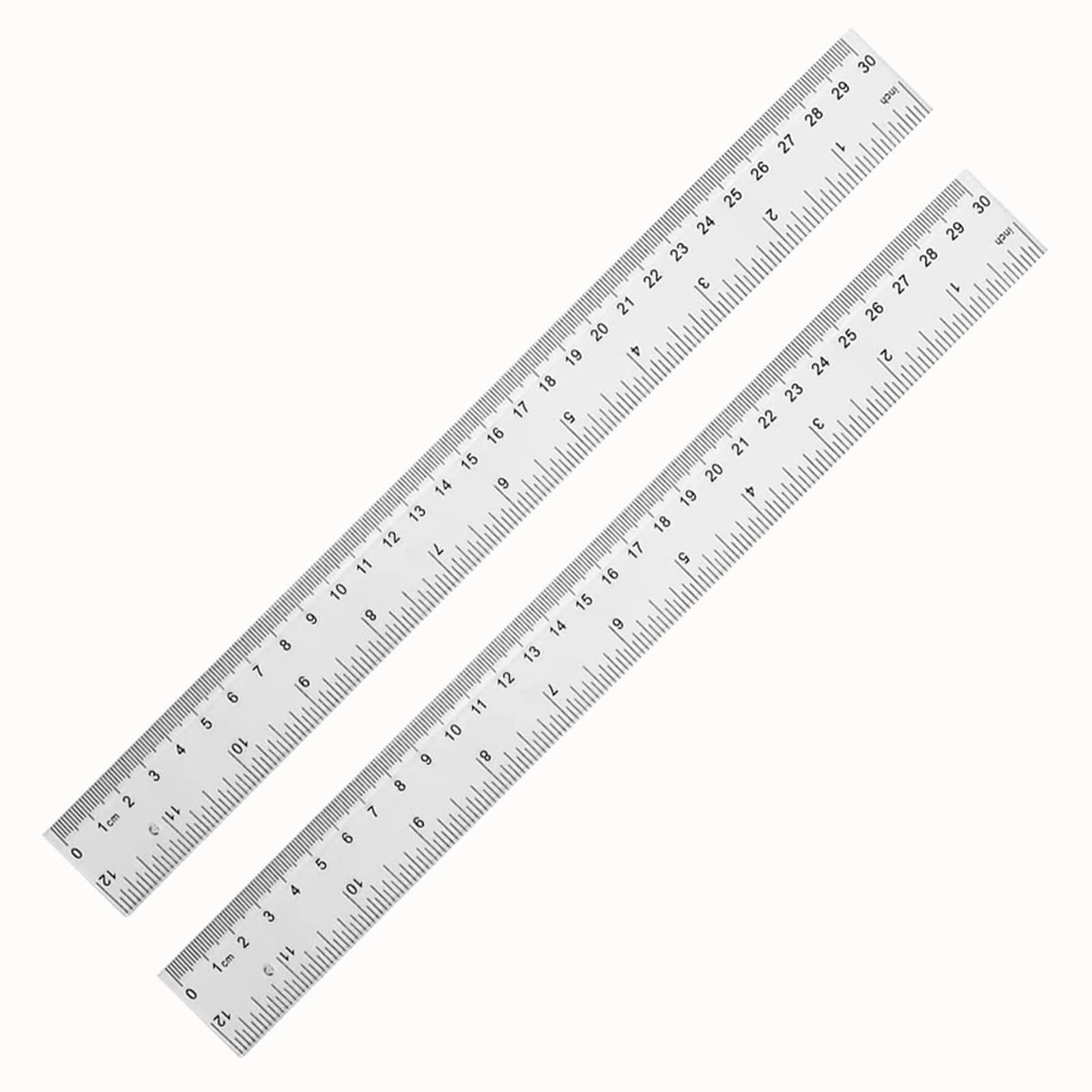 Mua YouOKLight Plastic Ruler 30cm, Clear Ruler,Transparent Ruler 12