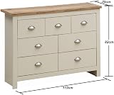 TAD Timber Art Design UK Lisbon 2 Piece Bedroom Set Cream Oak Top view 7