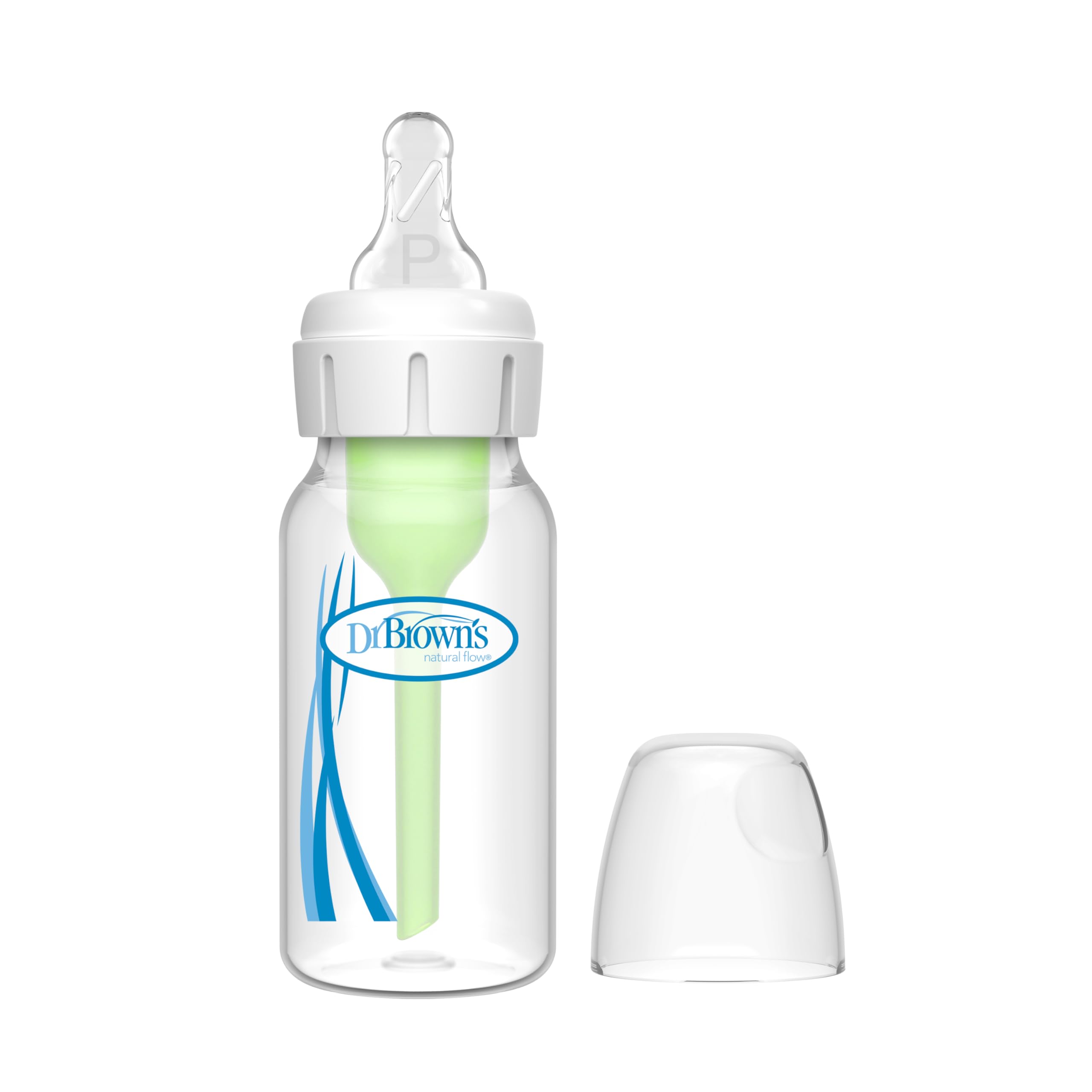 Dr. Brown's Preemie Flow Bottle Set, Anti-Colic Options+ Baby Bottles with Preemie Flow and Level T Nipples, 4oz/120mL, 0m+ – 3 Pack