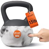 ATIVAFIT 9-22lb Soft Kettlebell for Home Workouts | Wide Non-Slip Handle, Floor-Friendly Cushioned Strength Training Weight with Dense Iron Sand Filling for Women &amp; Men